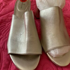 Bandolino Silver Women's Mules